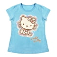 thumbnail image 1 of Playera Para Niña Sanrio Hello Kitty Cuello Redondo Manga Corta Talla 10 Azul Cielo, 1 of 2