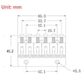 thumbnail image 1 of Puente De Guitarra Puente de guitarra de 6 cuerdas de 65mm accesorios para guitarra eléctrica sistema de puente para ST TL Sywqhk Para Estrenar, 1 of 8