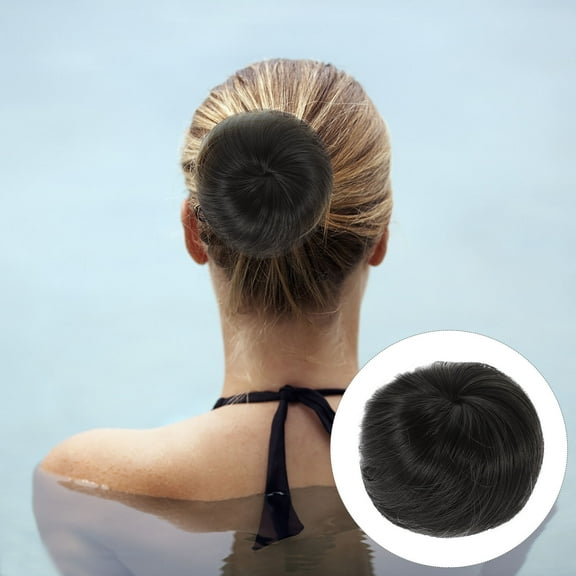GETAJGHSD Ballet Bun Synthetic Hair Bun Wig 1Pcs Khaki High Temperature Fiber
