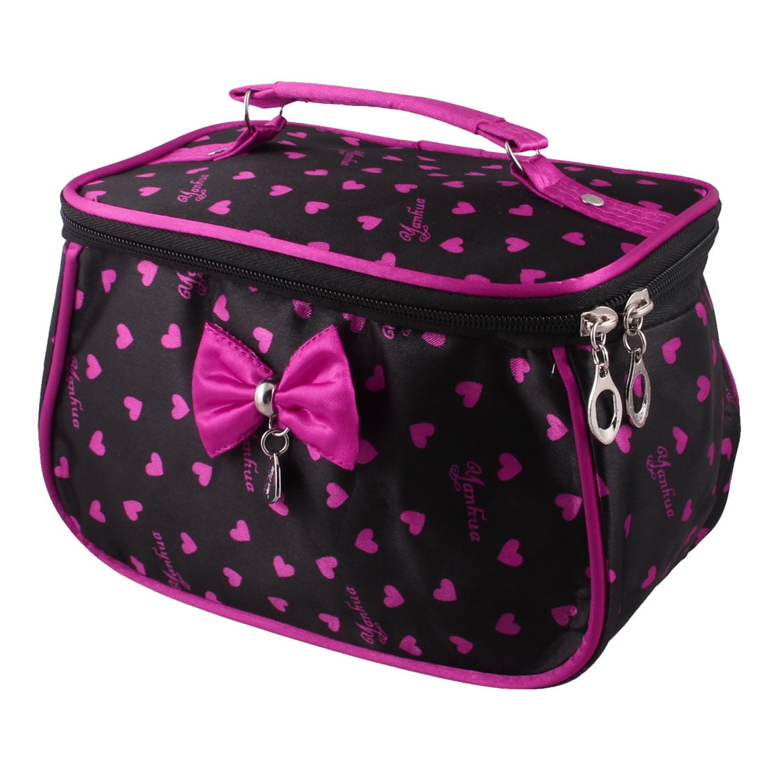 Shany Cosmetics 2 Partment Soft Black Rolling Trolley 