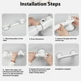 thumbnail image 5 of tamizeot Anti Slip Hand Grips Reliable ABS Rubber For Comfortable Bathroom Safety Safety Bathroom Aid Bath white, 5 of 5