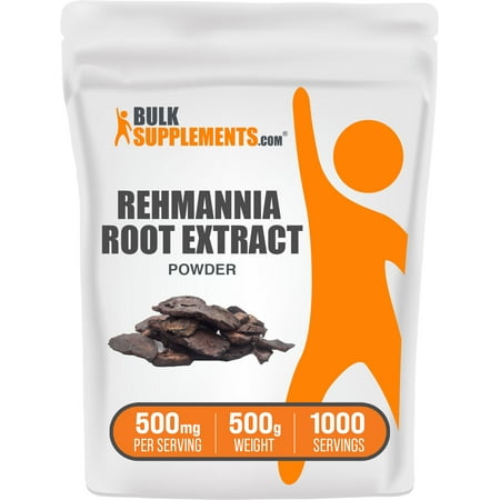 Bulksupplements.com Rehmannia Root Extract - Kidney Support - Anti-inflammatory Supplements - Renal Vitamins - Kidneys Supplements (500 Grams)