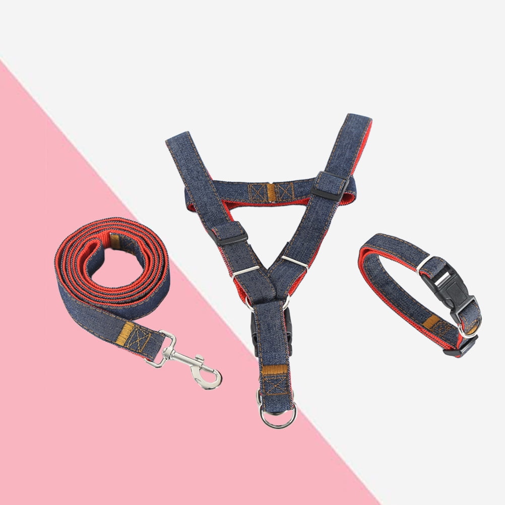 UPGRATOR Dog Training Leash with Thick Pet Chain for Outdoor Use 3-Pcs