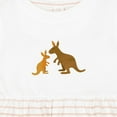 thumbnail image 4 of Inktastic Kangaroo Family Girls Baby Dress, 4 of 5