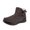 Coffee, variant on Womens Ankle Booties with Comfortable Warm Fur Lined Outdoor Solid Color Plus Size Fleece-Lined Warm Round-Toe Zipper Snow Boots for Women
