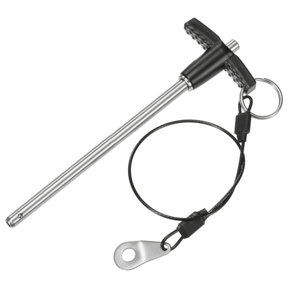 Uxcell T Handle Lock Pins, 6mm Dia. 100mm Usage Long Push-Button Ball Locking Pin
