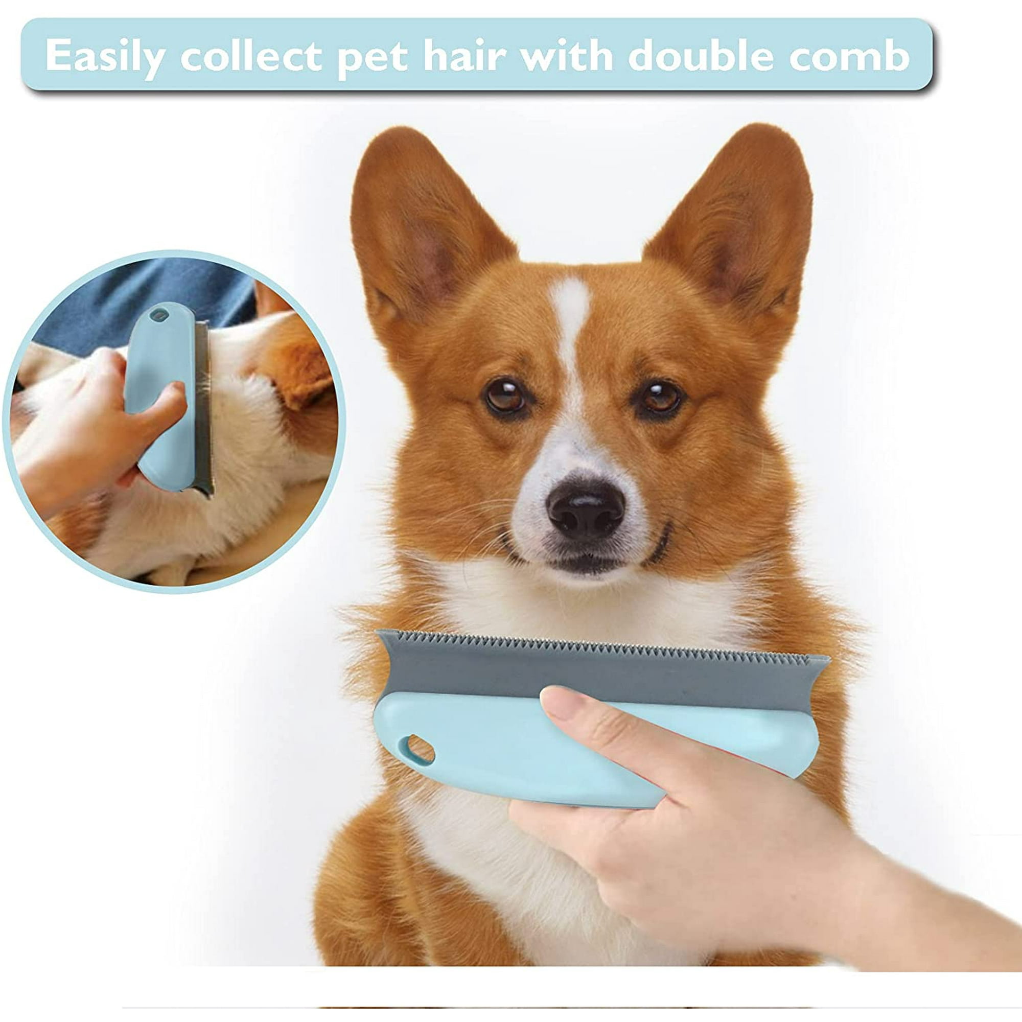 Dog brush that collects hair hot sale