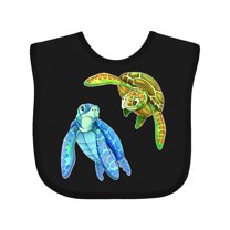 Inktastic Sea Turtles Swimming Together Boys or Girls Baby Bib