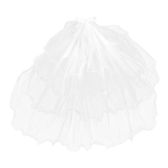 Velo de novia con lazo, velo de novia multicapa para novias, fotografía de boda y despedida de soltera, elegantes accesorios para el cabello