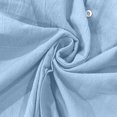 thumbnail image 4 of Men's Long Sleeve Linen Shirt Turn Down Collar Business Casual Regular Fit for Spring Fall Office Wear,Light Blue,L, 4 of 5