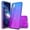 Blue/Purple, variant on TCL 20 Pro 5G Case, Rosebono Hybrid Graphic Design Pattern Hard Back Pannel Cover Case For TCL 20 Pro 5G (Green Marble)