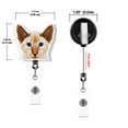 thumbnail image 4 of WIRESTER Set 2pcs Design Acrylic Key Card Holder Belt Clip Reel Id Badge Retractable - Blue Gray Red Point Siamese Cats, 4 of 6