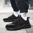 thumbnail image 2 of Men's Walking Shoes Cushion Running Tennis Shoes Non-S𝗅ip Comfortable Breathable Sneakers Fashion Casual Athlet𝗂c Shoes with Durab𝗅e Sole and La𝖼e Up for Gym Workout, 2 of 9