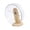 24cm, variant on Acrylic NonSlip Quiet Small Pet Exercise Wheel Toy With Wooden Base For Hamsters Chinchillas Night Running Accessory