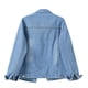 thumbnail image 4 of ICHUANYI Liquidación Mujer Primavera Y Cálida Chaqueta De Mezclilla De Manga Larga Ropa De Abrigo ICHUANYI WER202308253220, 4 of 4