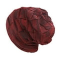 thumbnail image 2 of Fleece Lining Knitted Hat Winter Geometric Patterns Beanie Adult Unisex Winter Beanie Hat with Fleece Lining Geometric Design, 2 of 5