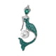 thumbnail image 5 of Broche de sirena con diamantes de imitación, con forma de animal marino, para fiestas, graduaciones, cumpleaños y decoración. Verde, 5 of 9
