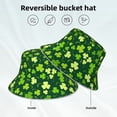 thumbnail image 2 of Fotbe Happy St. Patrick's day Sombrero Tipo Pescador con Estampado – Sombrero de Sol de Algodón de Moda para Playa, Golf, Pesca, 2 of 6