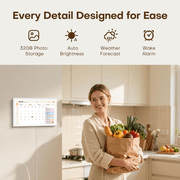 TECLAST 15.6 Digital Calendar, Touchscreen Smart Digital Wall Calendar, All-in-One Family Organizer with Chore Chart, Meal Planner, Calendar Sync, Photo Frame