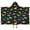 Black Cartoon Colorful-1, variant on Black Cartoon Dinosaurs Colorful Leaves Pattern Hooded Bath Towel，50"x30" for Ages 3 To 12 Kids, Quick Dry Lightweight Soft Microfiber Hood Beach Towel Cover Up for Kids
