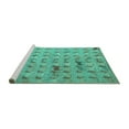 thumbnail image 2 of Ahgly Company Machine Washable Indoor Rectangle Abstract Turquoise Blue Modern Area Rugs, 8' x 12', 2 of 4