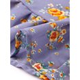 thumbnail image 5 of INSPIRE CHIC Women's Chiffon Dresses Smocked Chic Floral Sleeveless A-Line Mini Dress XS Purple, 5 of 6