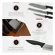 thumbnail image 4 of Juego de Cuchillos de Cocina COOKIFY 15 Piezas. Acero Inoxidable con Base Organizadora, Tijeras y Afilador .Color Madera/Negro, 4 of 6