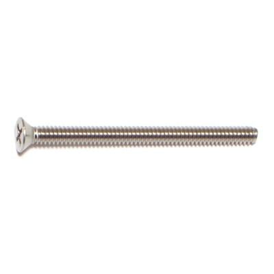 

#4-40 x 1-1/2 18-8 Stainless Phillips Flat Machine Screws MSFSS-158 (20 pcs.)