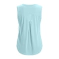 thumbnail image 3 of WDDDD Women‘s Workout Tank Tops Sleeveless Racerback Quick Dry Athletic Shirts Light Blue XXL, 3 of 6