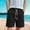 Black, variant on Boys Jean Shorts Boys Shorts Casual Pull On Elastic Waist Summer Beach Shorts For Teen