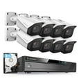 thumbnail image 1 of Amcrest 4K Security Camera System w/ 4K 16CH (8-Port PoE) NVR, (8) x 4K (8-Megapixel) IP67 Weatherproof Metal Bullet POE IP Cameras, Pre-Installed 4TB Hard Drive, NV4116E-IP8M-2496EW8-4TB (White), 1 of 8