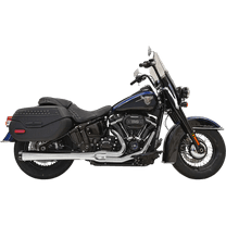 Bassani Road Rage Long 24" Megaphone Chrome 2-into-1 Exhaust System (1S91R)
