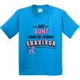 thumbnail image 3 of Inktastic My Aunt is a Survivor Breast Cancer Awareness Youth T-Shirt, 3 of 5