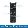 thumbnail image 3 of Interruptor de ventana eléctrica Unique Bargains No. 935701G110 para el lado del conductor delantero izquierdo para Kia Rio Hybrid 2006-2010 Negro, 3 of 7