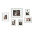 thumbnail image 1 of Kate and Laurel Bordeaux Coastal Gallery Frame Wall Kit, Set of 6, Whitewash, Chic Photo Frames for Wall, 1 of 7