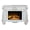 Bone White Finish, variant on Bowery Hill Rectangular Wooden Fireplace in Bone White Finish