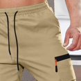 thumbnail image 4 of Mens Cargo Pants Lightweight Baggy Drawstring Athletic Joggers Breathable Quick Dry Outdoor Hiking Pants Zipper Pockets, 4 of 8