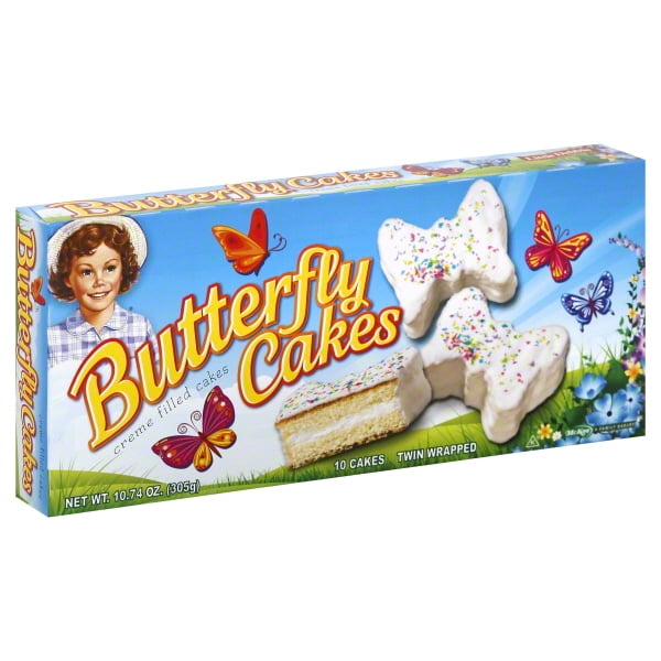 Little Debbie Family Pack Butterfly Cakes Vanilla Snack Cakes, 10.74 oz
