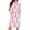 Pink#07, variant on TIMIFIS Hooded Sweater Dress Women's Christmas Print Loose Long Sleeve Hoodie Sweater Top Hooded Dress with Pockets