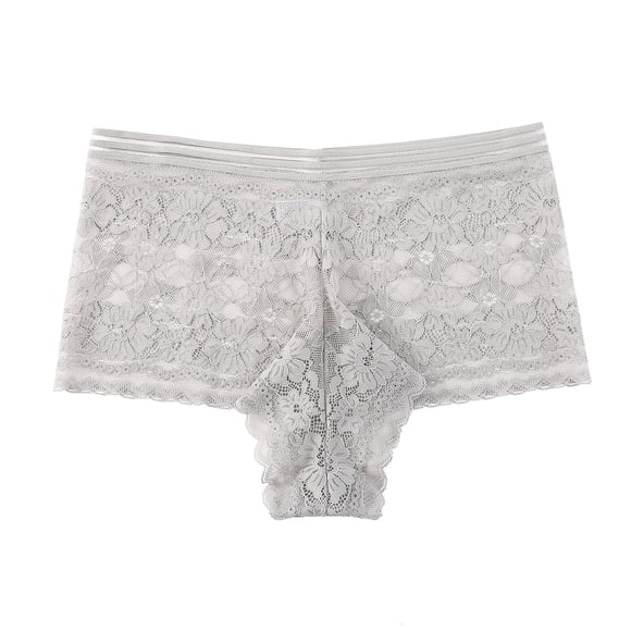 Cinvoph Women's Tanga Underwear Plus Size Lace Sexy High Waist Panties Breathable Seamless Thongs