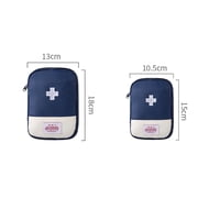 Mini Empty First Aid Bag – Portable Travel Medical Kit for Home, Office, Car, Camping, Hiking & Emergency Use, Red 18x13x2cm