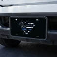 thumbnail image 3 of Superman Thin Blue Line Flag Shield Logo Novelty Metal Vanity Tag License Plate, 3 of 4