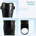 thumbnail image 3 of 1 Pair Soccer Shin Guards with Ankle Protection, Youth Football Leg Guards with PP Shell and EVA Padding, Sports Protective Gear Calf Support, Adjustable Soccer Equipment for Teenagers, 3 of 5