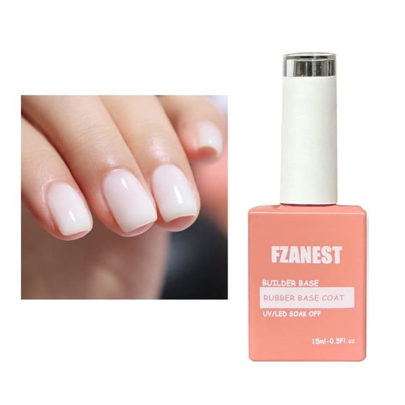 Esmalte de uñas en gel FZANEST Builder Gel con base de goma blanca lechosa