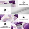 thumbnail image 5 of Purple Geometric Outdoor Rug 4x6 Ft, Non Slip Washable Area Rug, Gold White Hexagon Modern Patio Rugs Carpet Runner, Large Floor Mat for Indoor/Outdoor Deck Porch Camping, 5 of 8