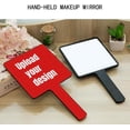 Customize Your Design Photos Wanted Text Hand Mirror Professional Hand
