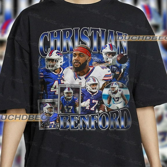 Graphic Style Christian Benford shirt, Buffalo Football Shirt, Bootleg shirt,Homage Tee,Christian Benford Tee