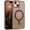 Bronze, variant on for iPhone 15 Case, for iPhone15 Phone Case Compatible with MagSafe, Translucent Matte Magnetic Cover Shockproof Women Girl Protective Cute Case for iPhone 15 6.1", Dark Midnight Green