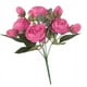 thumbnail image 1 of 2x Ramo de arreglo de flores de peonía artificial para , boda, decoración de (8 colores), 1 of 9