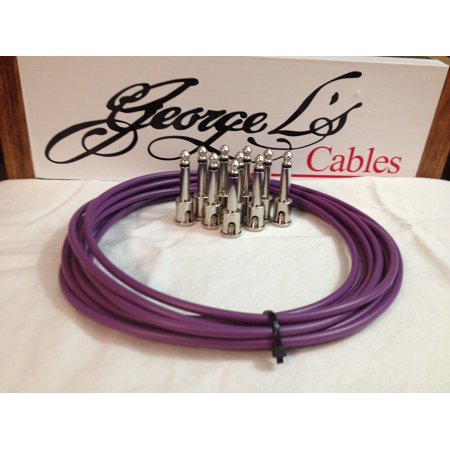 George L's 155 Pedalboard Effects Cable Kit .155 Purple / Nickel - 10/10